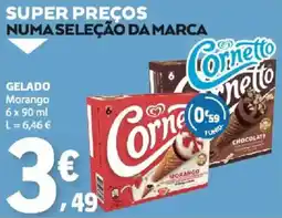 E.Leclerc Cornetto Morango promoção