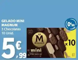 E.Leclerc gelado mini magnum promoção
