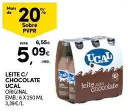Continente Bom dia Leite c/ chocolate ucal original promoção