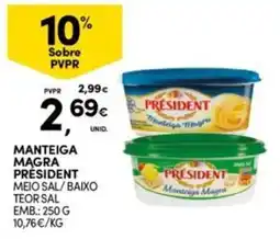 Continente Bom dia Manteiga magra president promoção