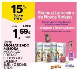 Continente Bom dia Leite aromatizado mimosa promoção