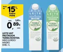 Continente Bom dia Leite uht pastagem terra nostra promoção