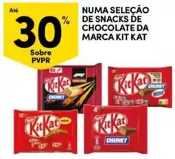 Continente Bom dia snacks de chocolate da marca kit kat promoção
