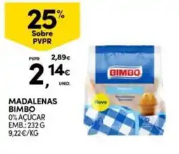 Continente Bom dia madalenas bimbo promoção