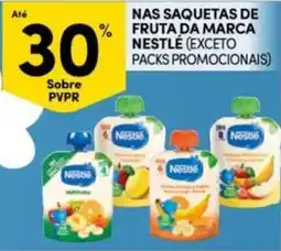 Continente Bom dia saquetas de fruta da marca nestlé promoção