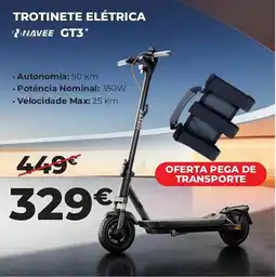 Feu Vert trotinete elétrica havee gt3 promoção
