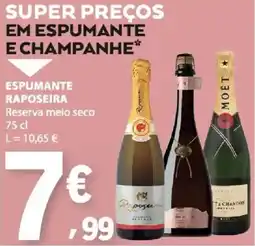 E.Leclerc Espumante Raposeira Reserva meio seco promoção