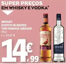 E.Leclerc whisky scotch blended the famous grouse promoção