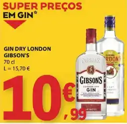 E.Leclerc gin dry london gibson's promoção
