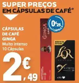 E.Leclerc Cápsulas de café ginga muito intenso promoção