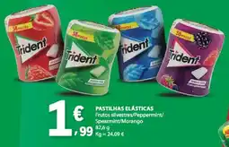 E.Leclerc Pastilhas elásticas trident promoção