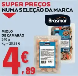 E.Leclerc miolo de camarão brasmar promoção