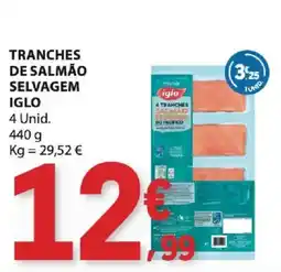 E.Leclerc Tranches de salmão selvagem iglo promoção