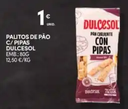 Continente Bom dia palitos de pão c/ pipas dulcesol promoção
