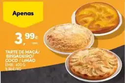 Continente Bom dia Tarte de maçã/brigadeiro/coco/limão promoção