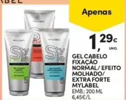 Continente Bom dia Gel cabelo fixação normal / efeito molhado / extra forte mylabel promoção