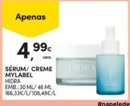 Continente Bom dia Sérum/ creme mylabel hidra promoção