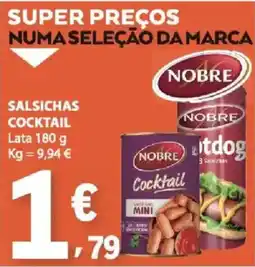 E.Leclerc Salsichas cocktail nobre promoção