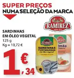 E.Leclerc sardinhas portuguesas em óleo vegetal ramirez promoção