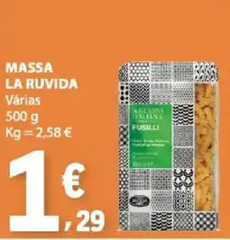 E.Leclerc massa la ruvida promoção