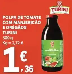 E.Leclerc Polpa de tomate com manjericão e orégãos turini promoção