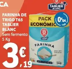 E.Leclerc Farinha de trigo t65 tablier blanc promoção