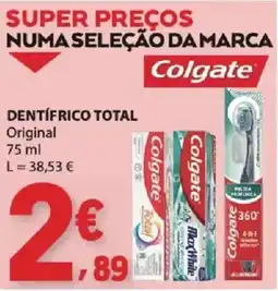 E.Leclerc Dentífrico total original colgate promoção