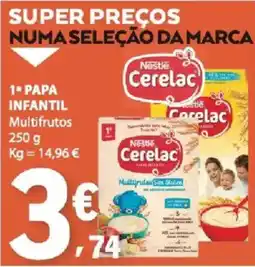 E.Leclerc Cerelac 1º Papa Infantil Multifrutos promoção
