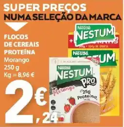E.Leclerc Nestum flocos de cereais proteína morango promoção