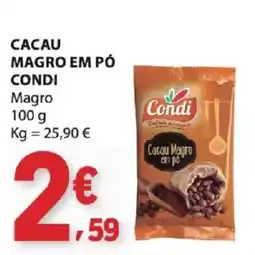 E.Leclerc Cacau em pó condi magro promoção