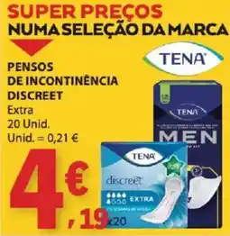 E.Leclerc Pensos de incontinência discreet extra promoção