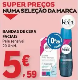 E.Leclerc Bandas de cera faciais veet promoção