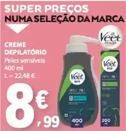 E.Leclerc Creme depilatório veet men promoção