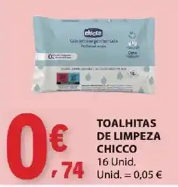 E.Leclerc toalhitas de limpeza chicco promoção