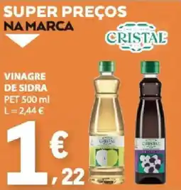 E.Leclerc vinagre de sidra cristal promoção