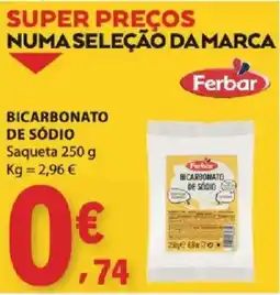 E.Leclerc bicarbonato de sódio ferbar promoção