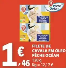 E.Leclerc Filetes de cavala em óleo pêche océan promoção