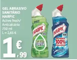 E.Leclerc Gel abrasivo sanitário harpic active fresh/anticalcário promoção