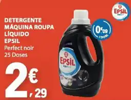 E.Leclerc detergente máquina roupa líquido epsil perfect noir promoção