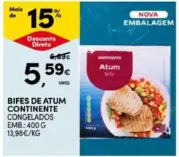 Continente Bom dia Bifes de atum continente congelados promoção