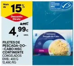 Continente Bom dia filetes de pescada-do-cabo msc continente promoção