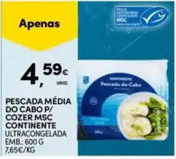 Continente Bom dia Pescada do cabo promoção