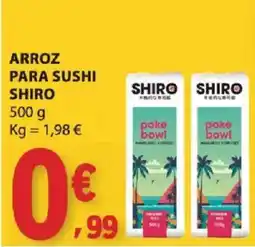 E.Leclerc Arroz para sushi shiro promoção