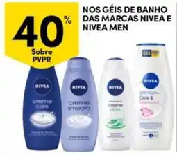 Continente Bom dia Géis de banho nivea e nivea men promoção
