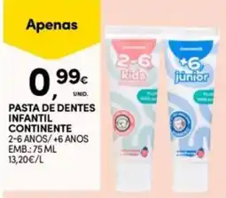 Continente Bom dia Pasta de dentes infantil continente promoção