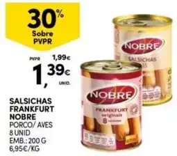 Continente Bom dia Salsichas frankfurt nobre promoção