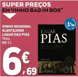 E.Leclerc Vinho regional alentejano lagar das pias promoção