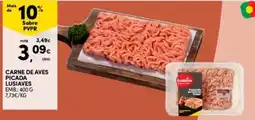 Continente Bom dia Carne de aves picada lusíaves promoção