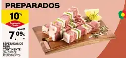 Continente Bom dia espetadas de peru continente promoção