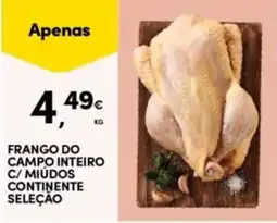 Continente Bom dia Frango do campo inteiro c/ miúdos continente seleção promoção